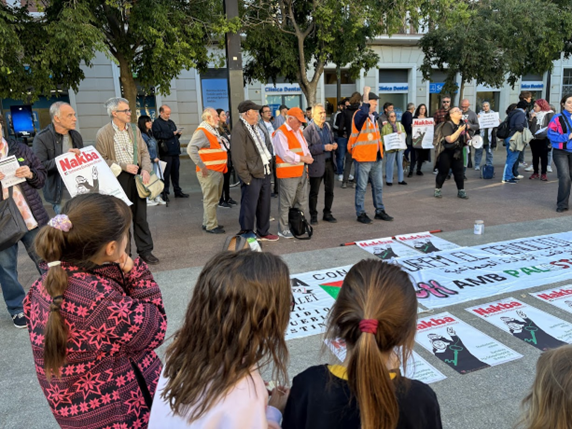 El Comitè de Solidaritat amb Palestina de l’Hospitalet, molt actiu a l’hora de mostrar el seu suport contra el genocidi de Gaza