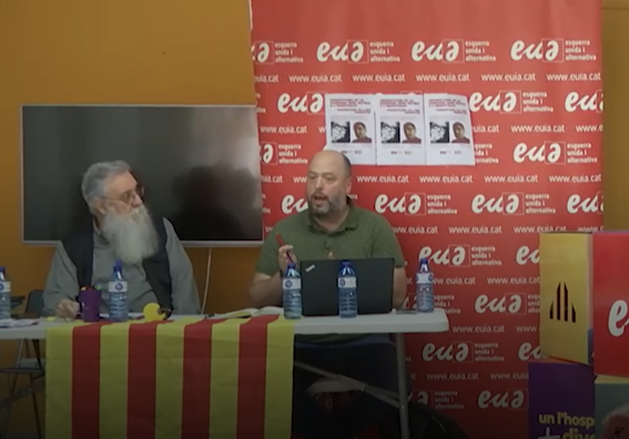Emotiva trobada amb Ricard Ribera de la Fundació Neus Català i de l’historiador Víctor Rios per parlar de dues persones emblemàtiques de la resistència antifranquista