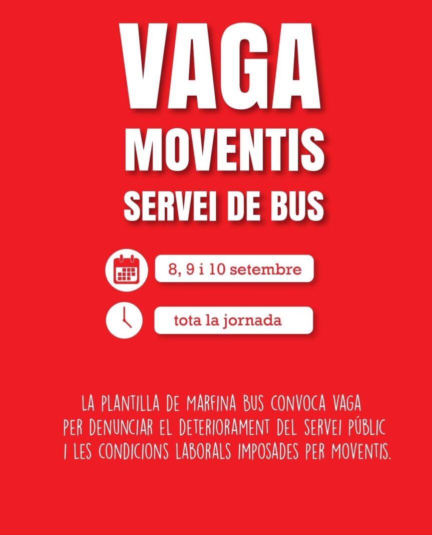 Comissions i CGT mantenen la vaga de Moventis sense cap avenç, malgrat que l’AMB s’ha compromès a intermediar el 30 de setembre