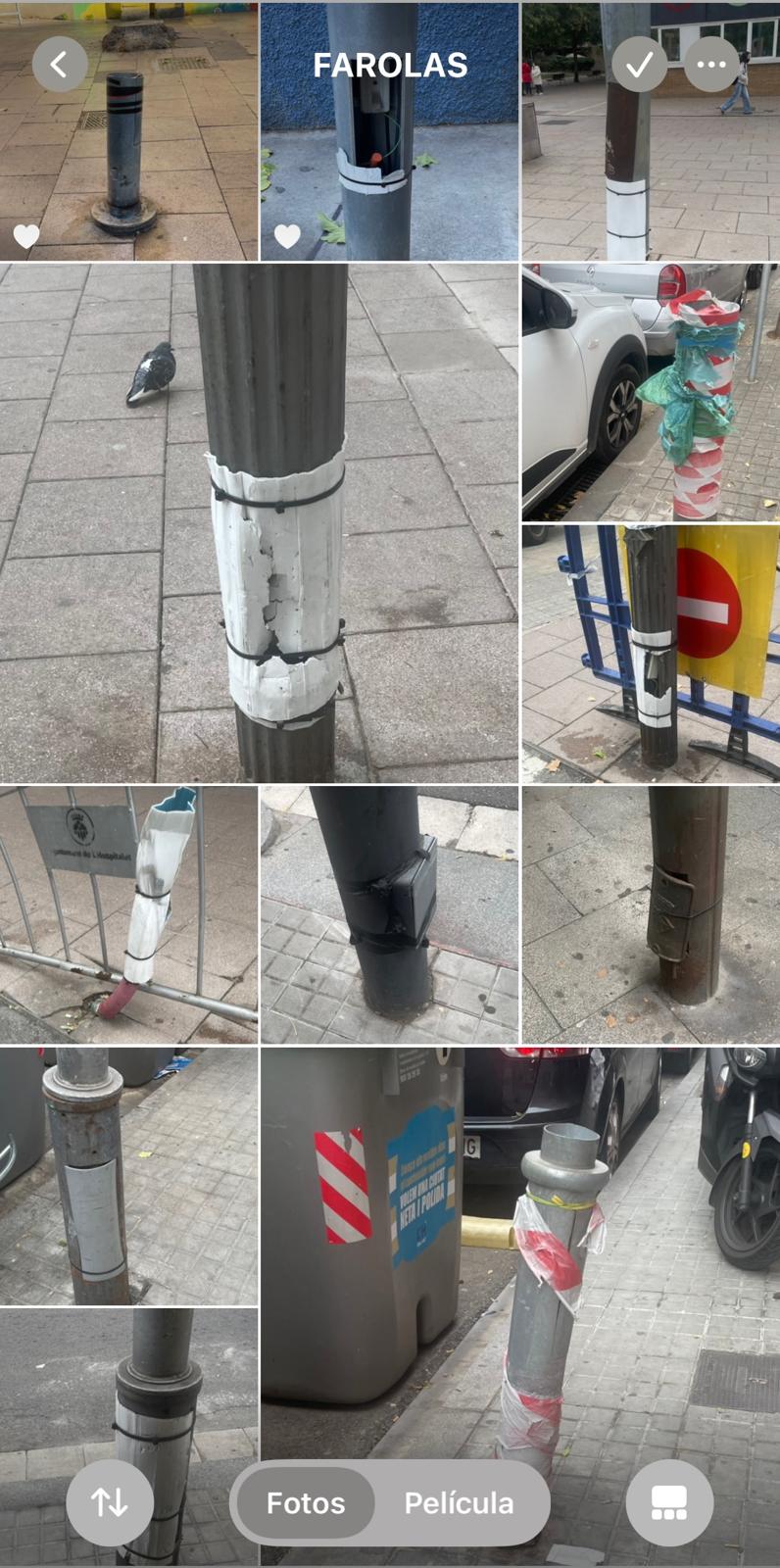 El estado caótico de nuestras farolas