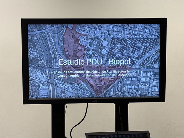 Els alumnes del Màster de Planificació i Gestió Ambiental de la UB analitzen a fons i críticament el PDU Biopol-Gran Via