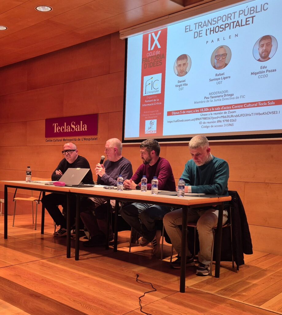 La adjudicación del servicio de autobuses en 2024 a la baja, en el centro del debate sobre el deterioro del transporte municipal en l’Hospitalet