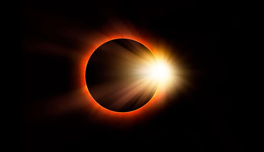 La calor vermella de l’eclipsi